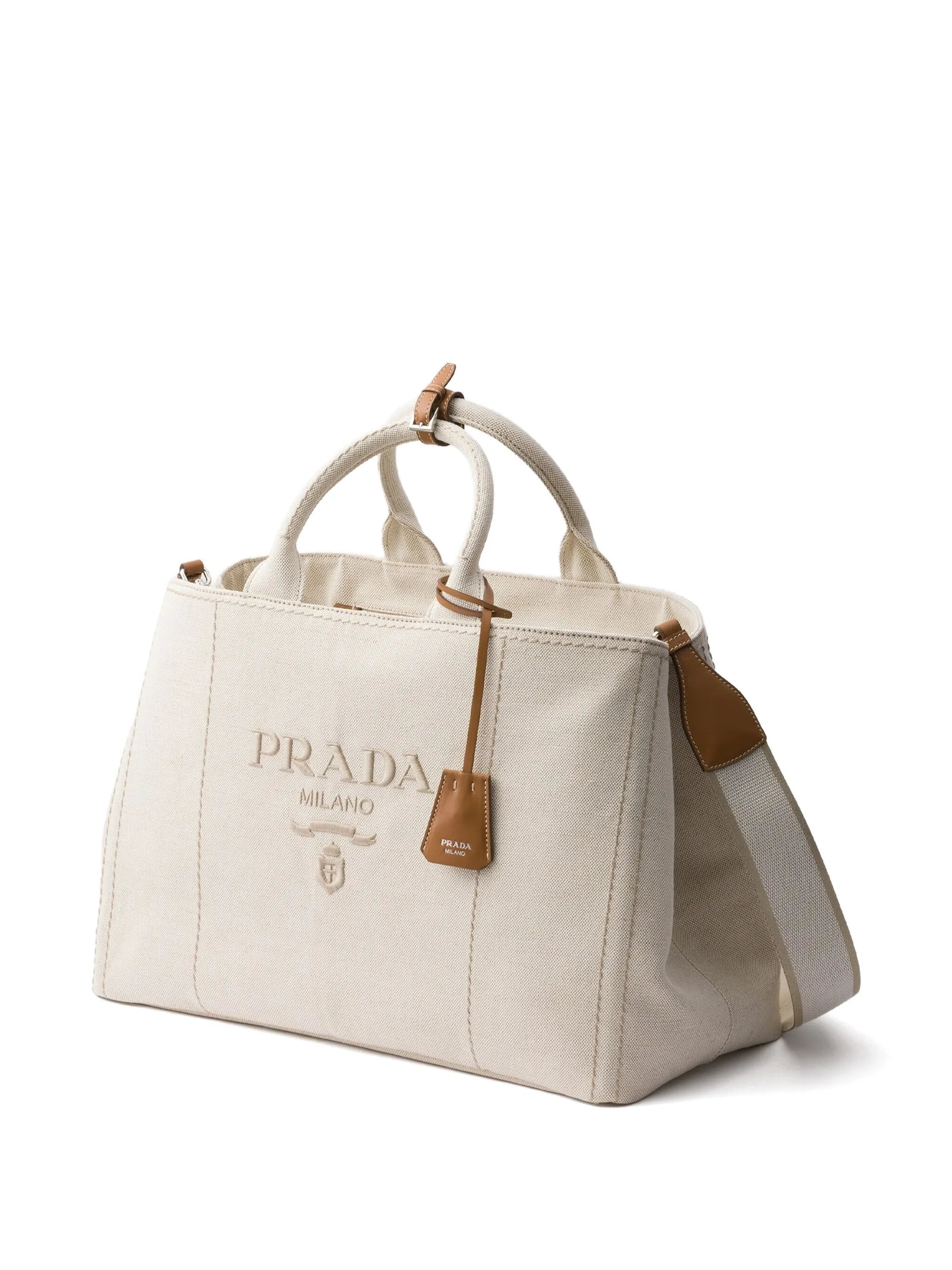 Prada Logo-embroidered Tote Bag - 4