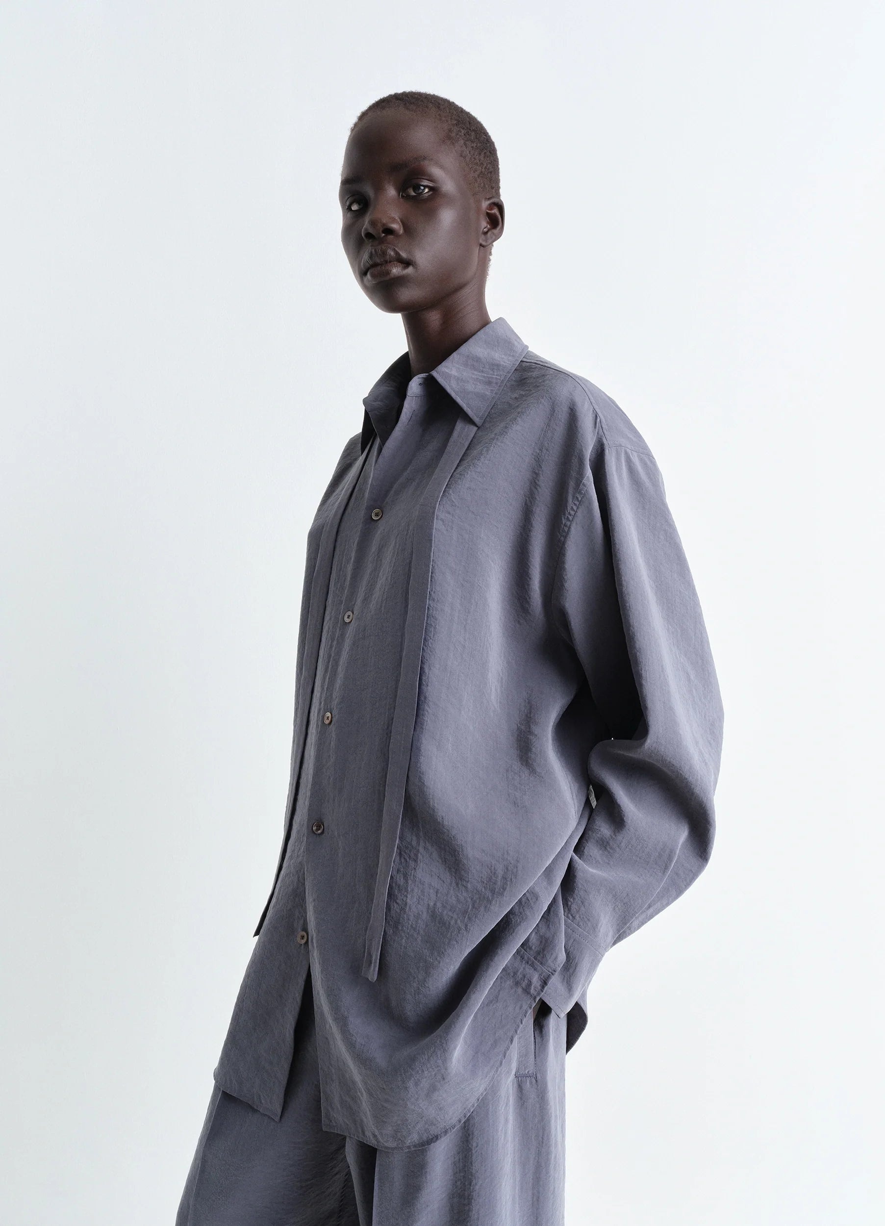 LONG SHIRT WITH TIE - 3