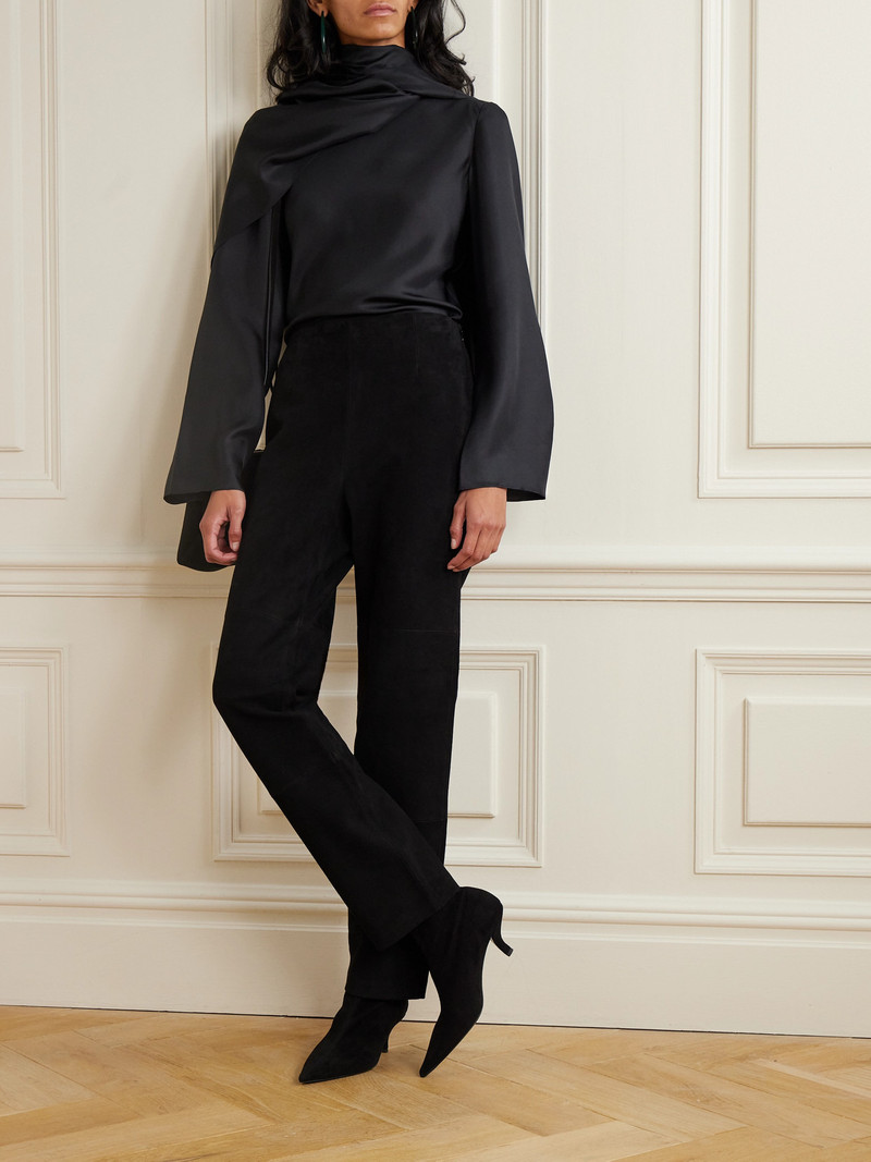 RÓHE Suede Straight-leg Pants outlook