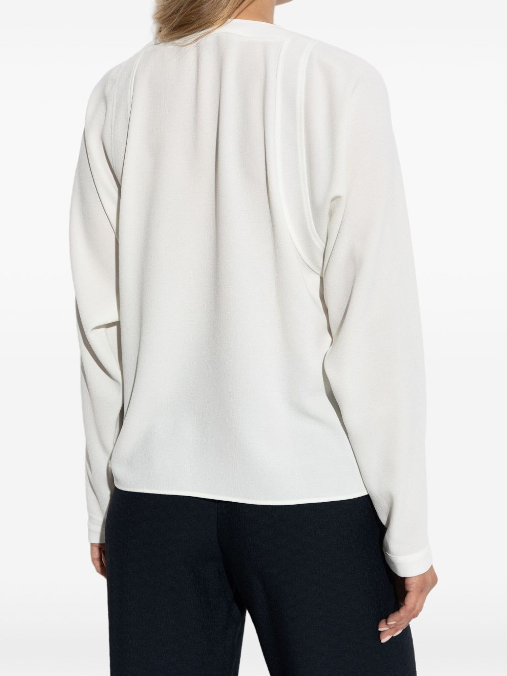 button-detail raglan-sleeves blouse - 4