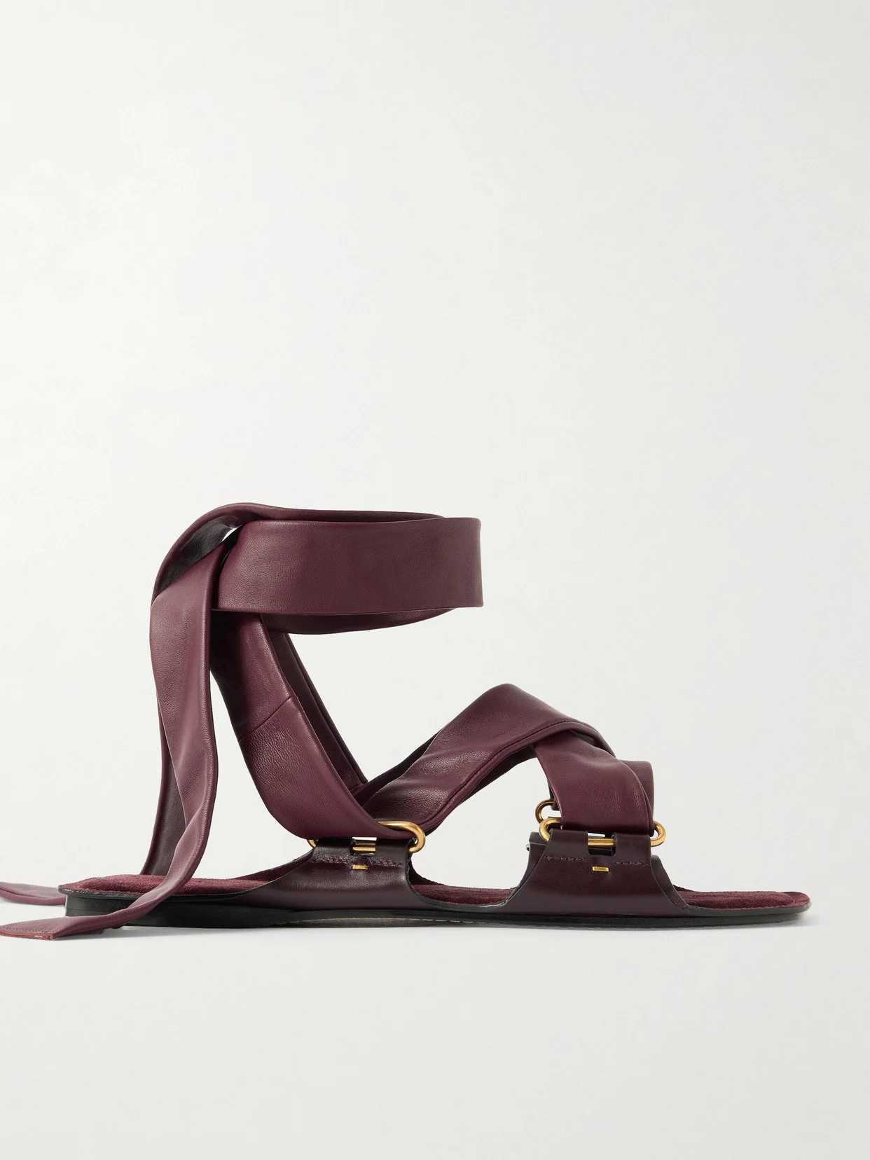 Boden Tie-detailed Leather Sandals - 1