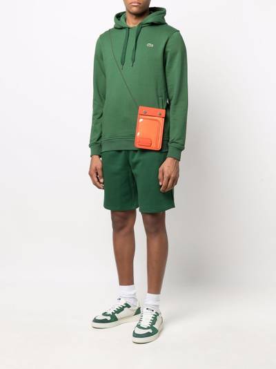 LACOSTE logo-patch track shorts outlook