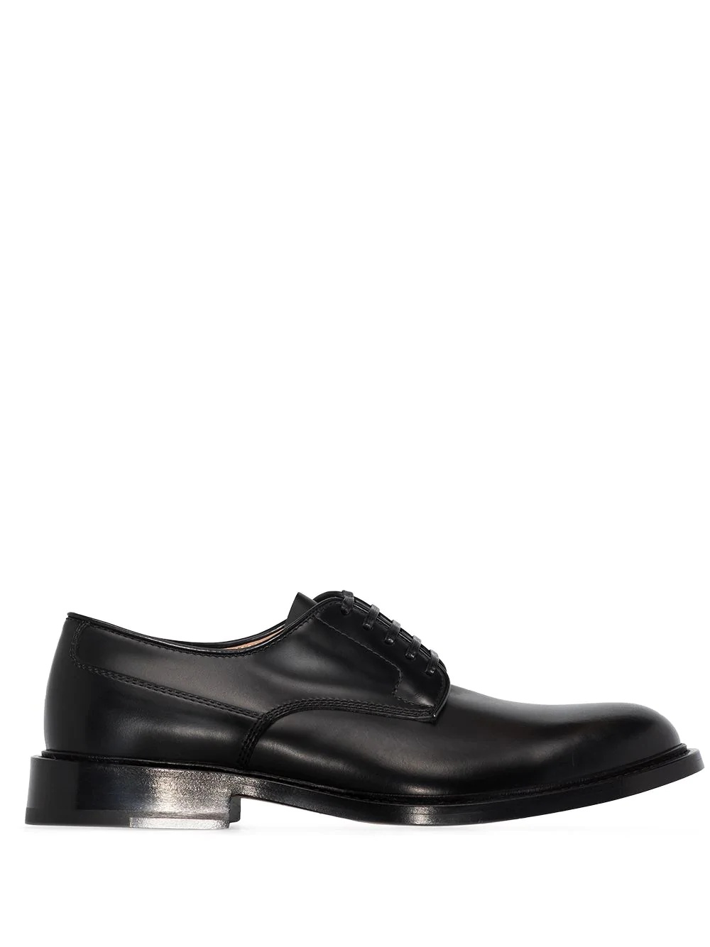 brushed leather Derby shoes - 1