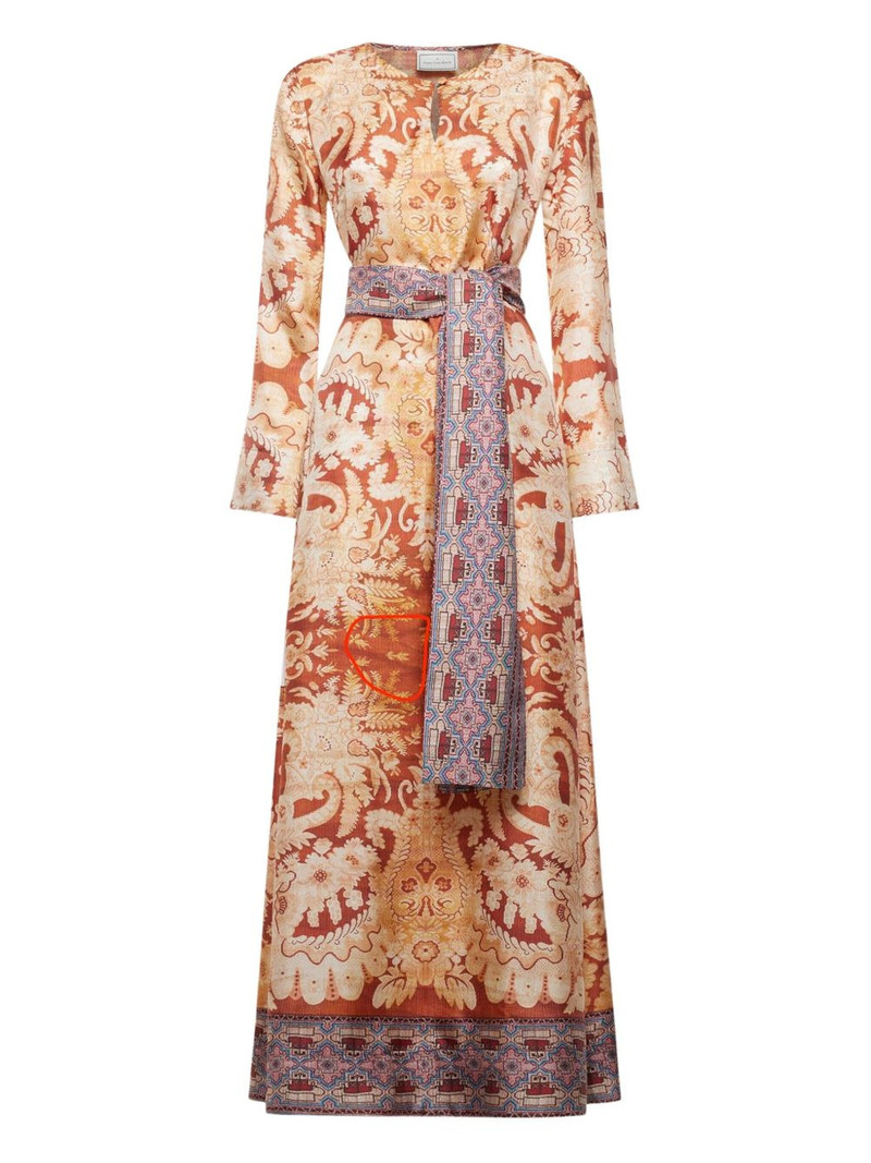 paisley-print maxi dress 1