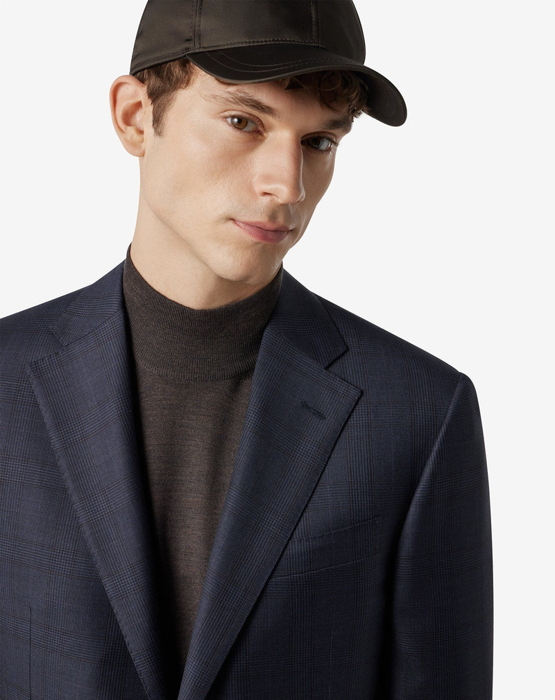 Blue glen plaid wool suit 5