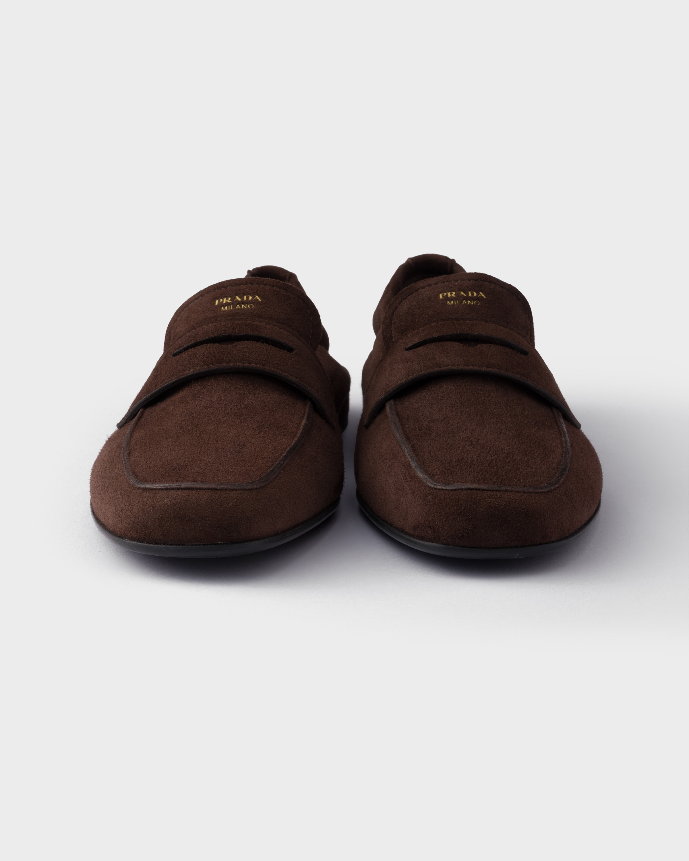 Shuffle antiqued suede loafers - 5