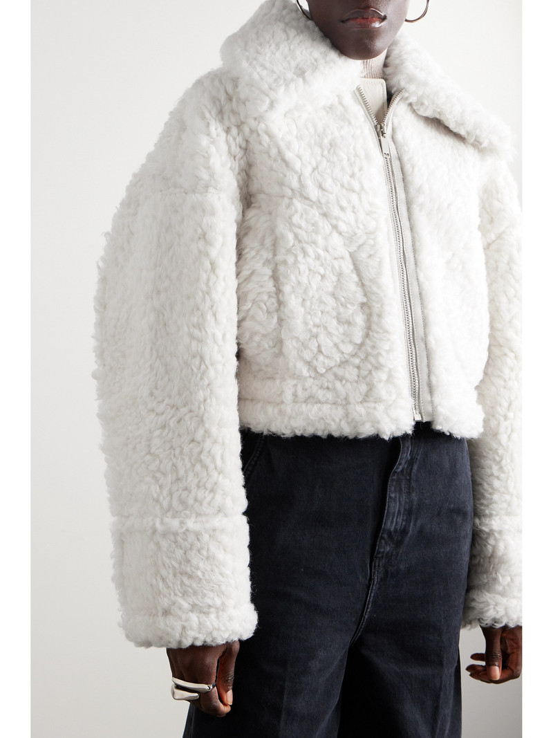 Cropped Shearling Jacket 4