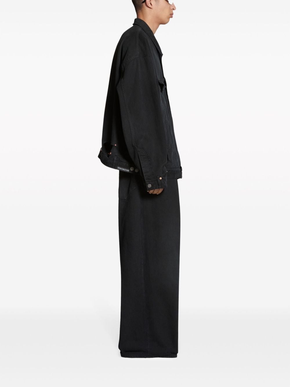 Balenciaga black denim jacket - 2