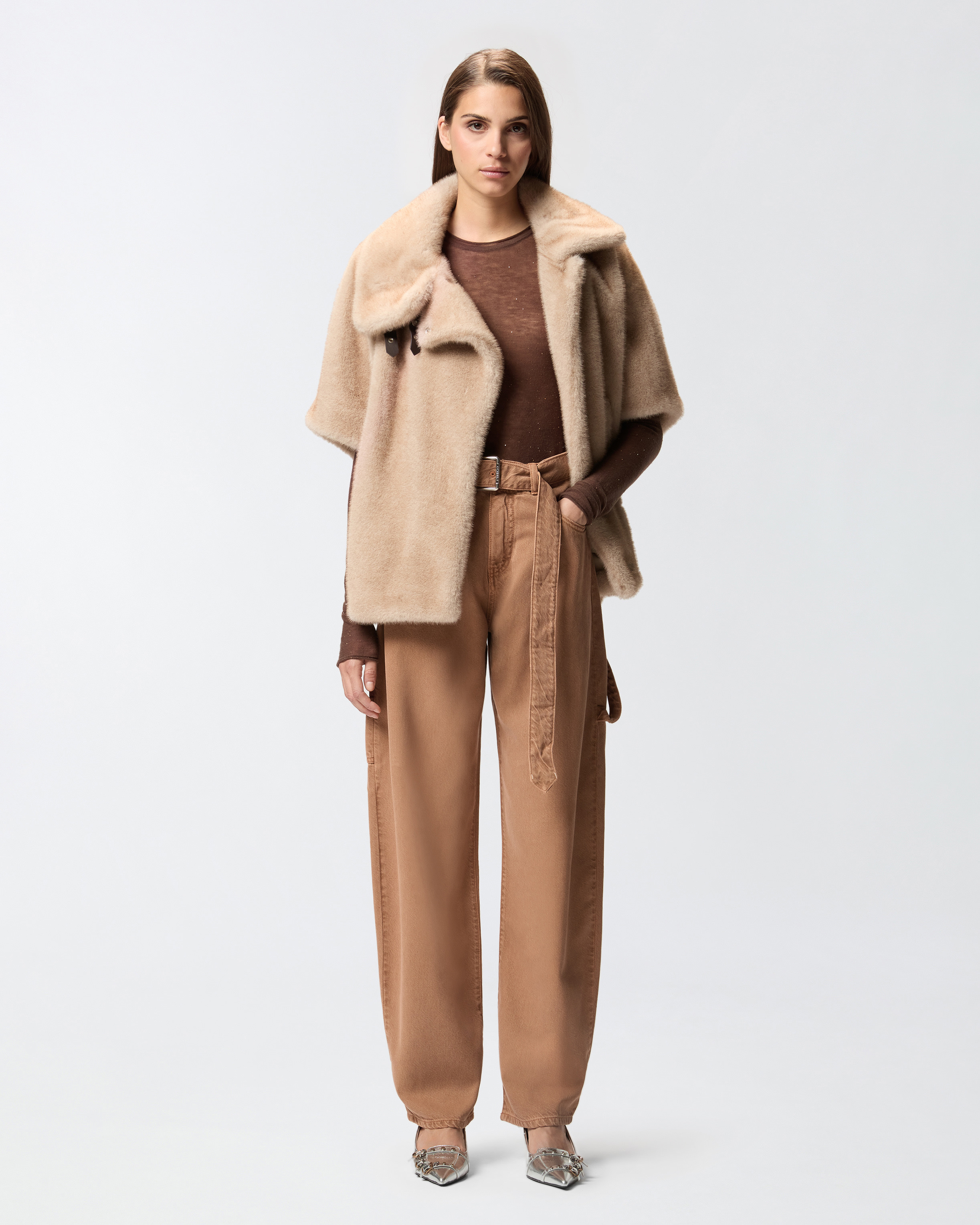 DENIM BALLOON TROUSERS WITH WORKWEAR DETAILS - 2