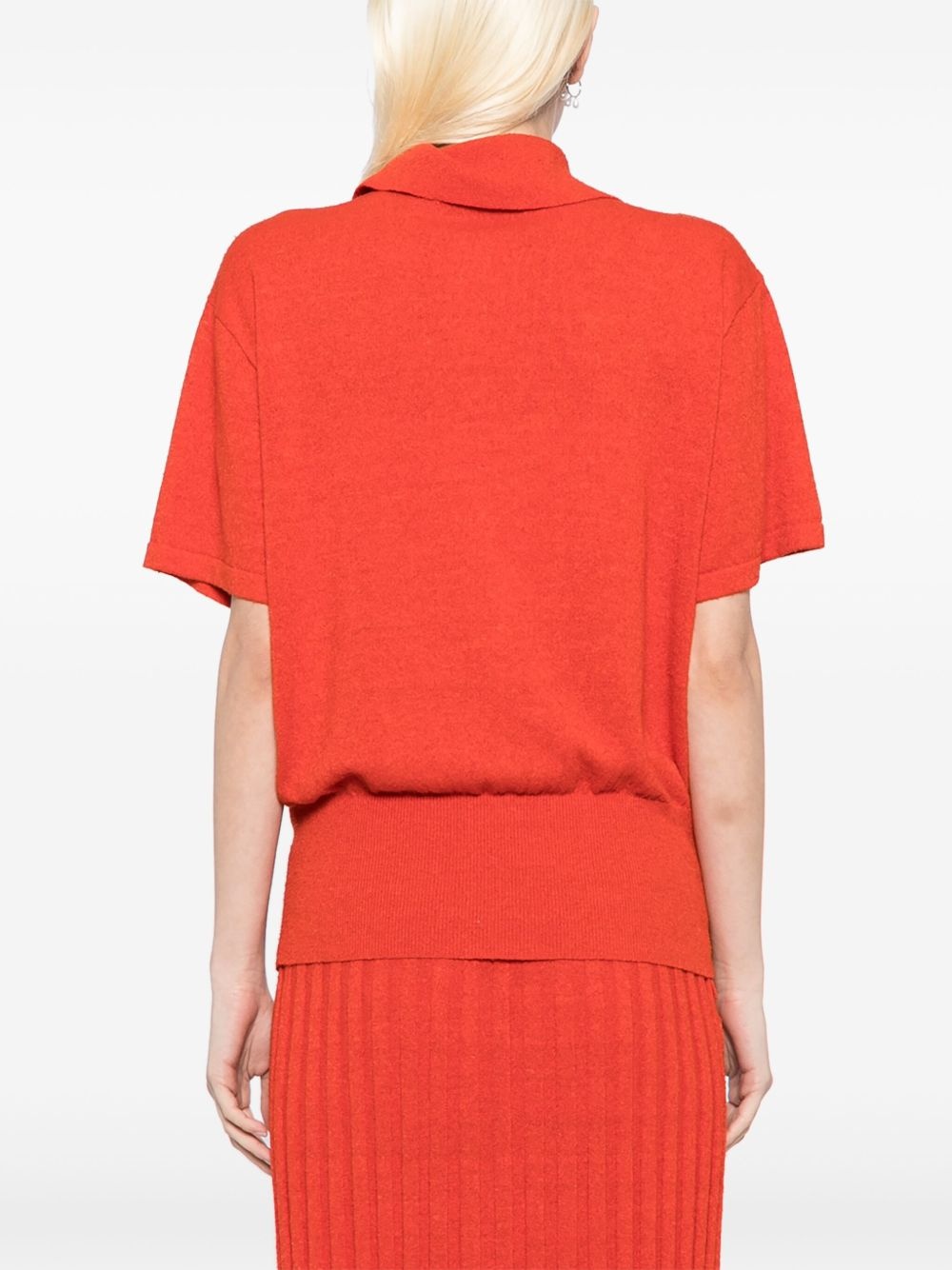 knit polo shirt - 4