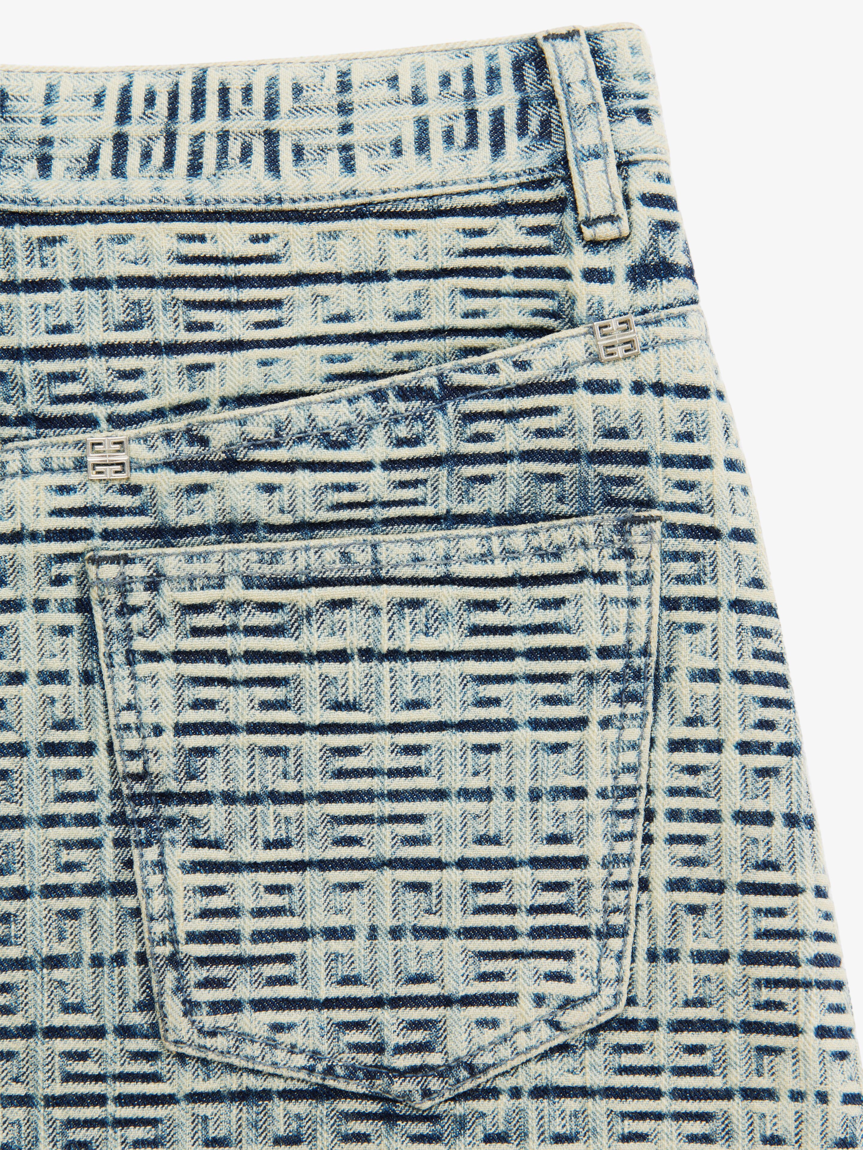 MINI SKIRT IN 4G BLEACHED DENIM - 5