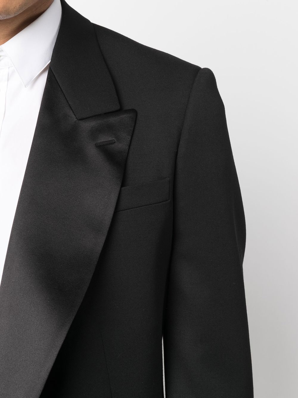 silk-lapels suit jacket - 5