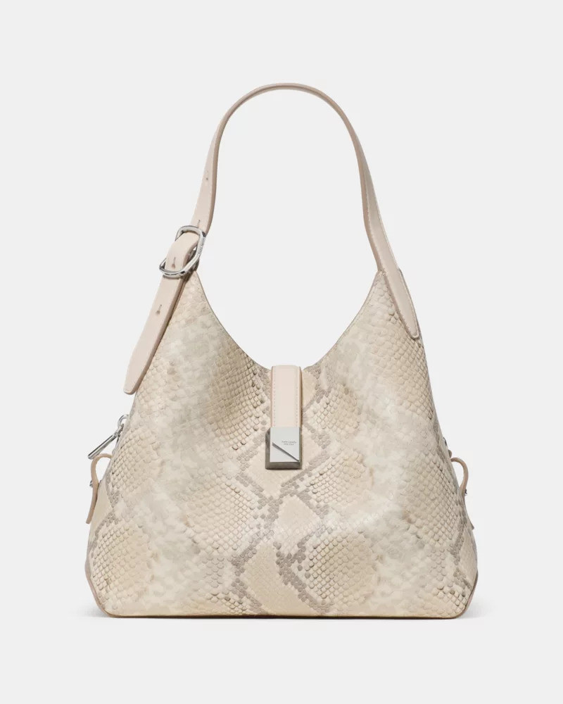 Deco Snake Embossed Crossbody Tote Bag 1