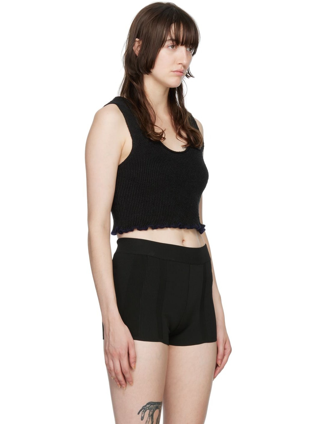Black 'Le Bandeau' Tank Top - 2