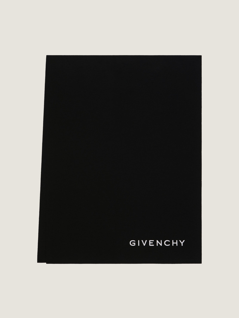 4G GIVENCHY EMBROIDERED SCARF IN WOOL 1