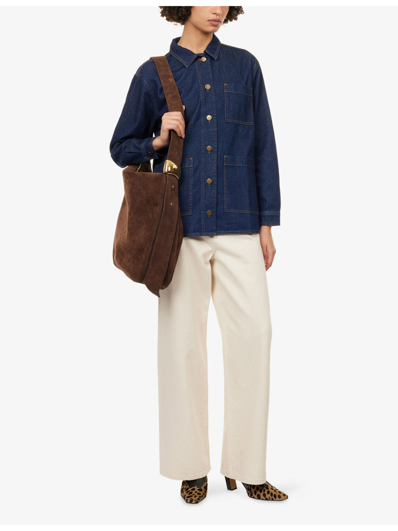 SKALL Henny Relaxed-Fit Denim Overshirt outlook