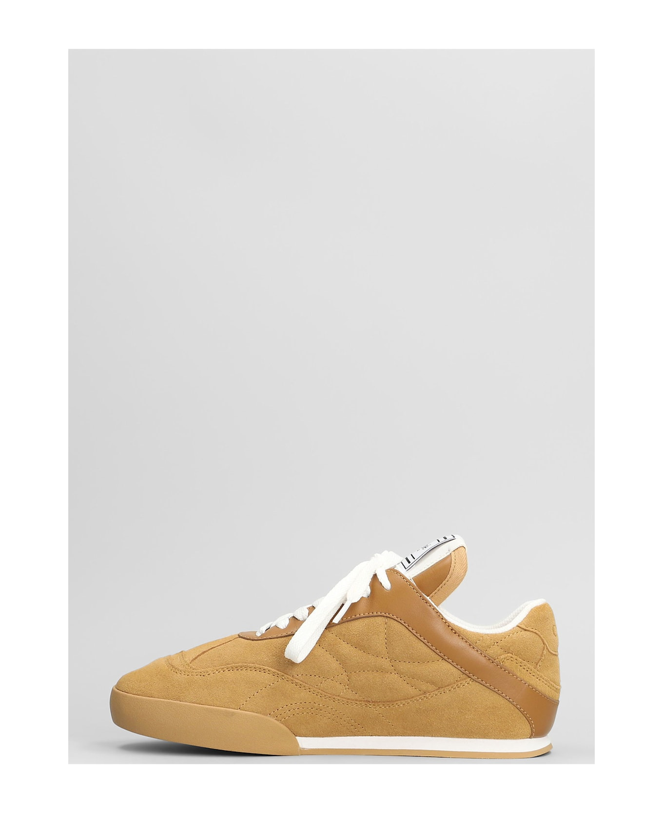 Kick Sneakers In Camel Suede - 3