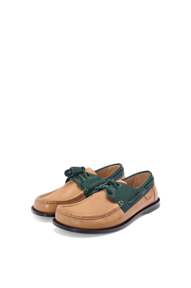 Loewe Campo boat shoe in soft calfskin outlook