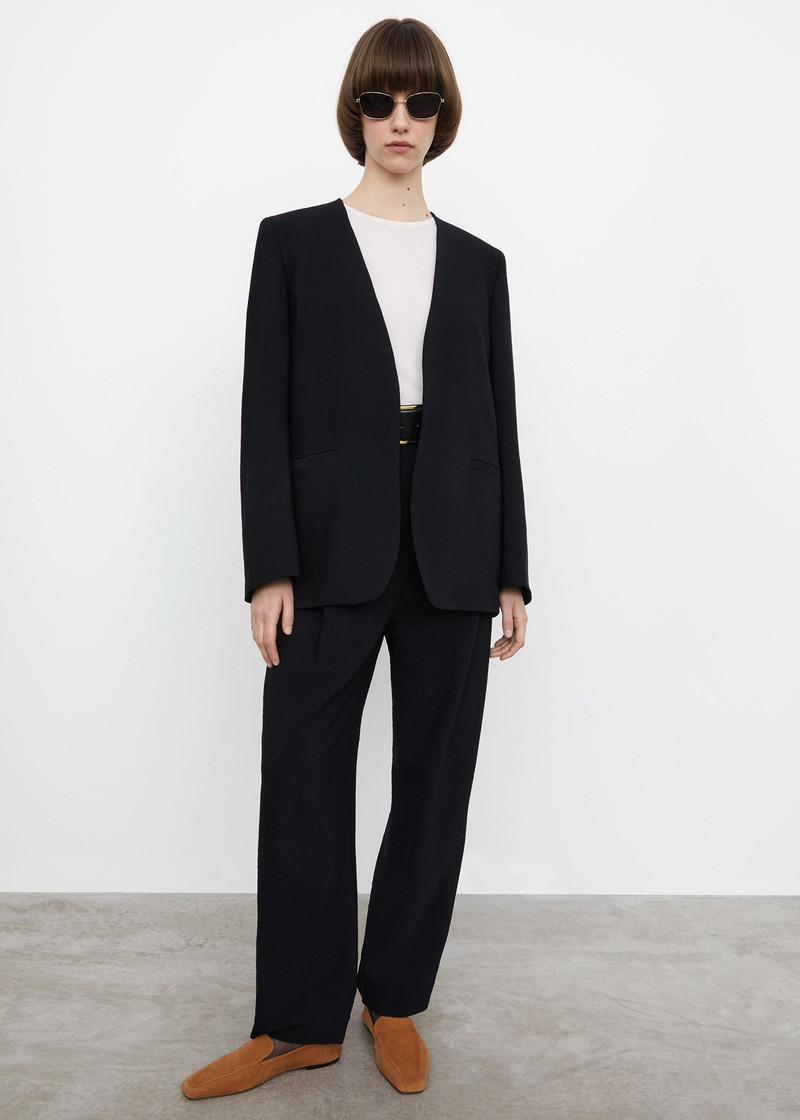 Totême Double vent blazer black outlook