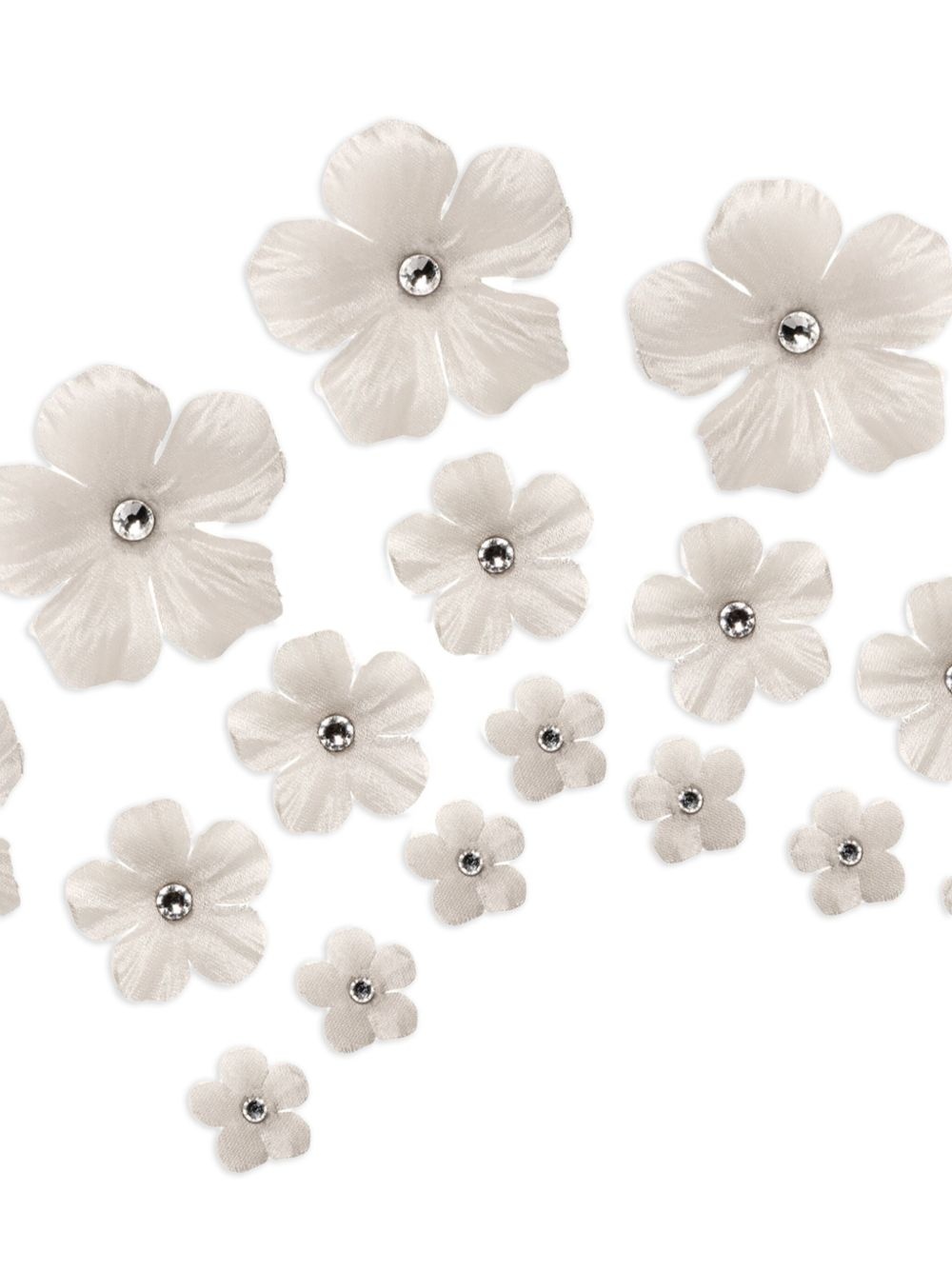 floral-motif hair magnets - 2