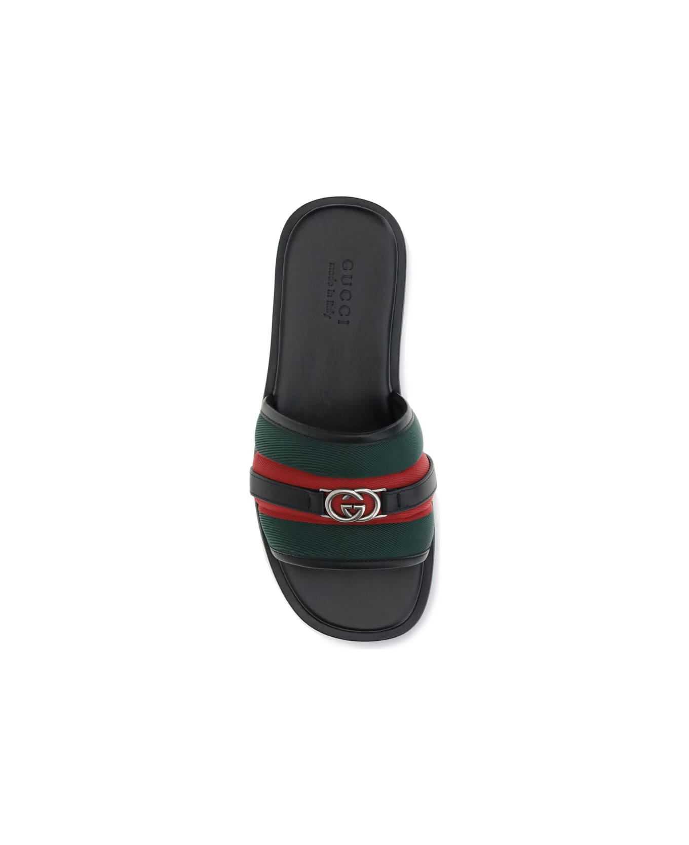 Gg Motif Slider Sandals - 4
