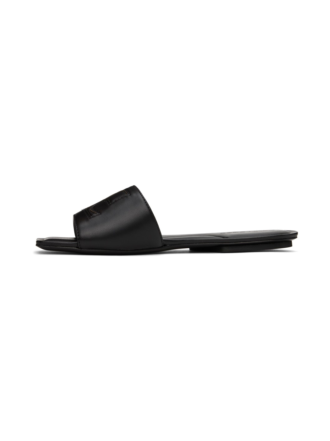 Black 'AC' Sandals - 3