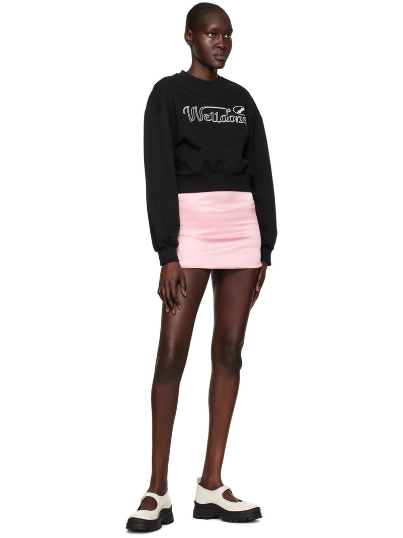 We11done Black Cropped Sweatshirt outlook