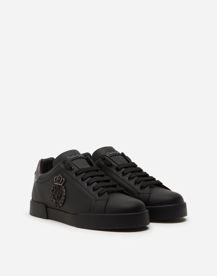 Calfskin nappa Portofino sneakers with crown patch - 2