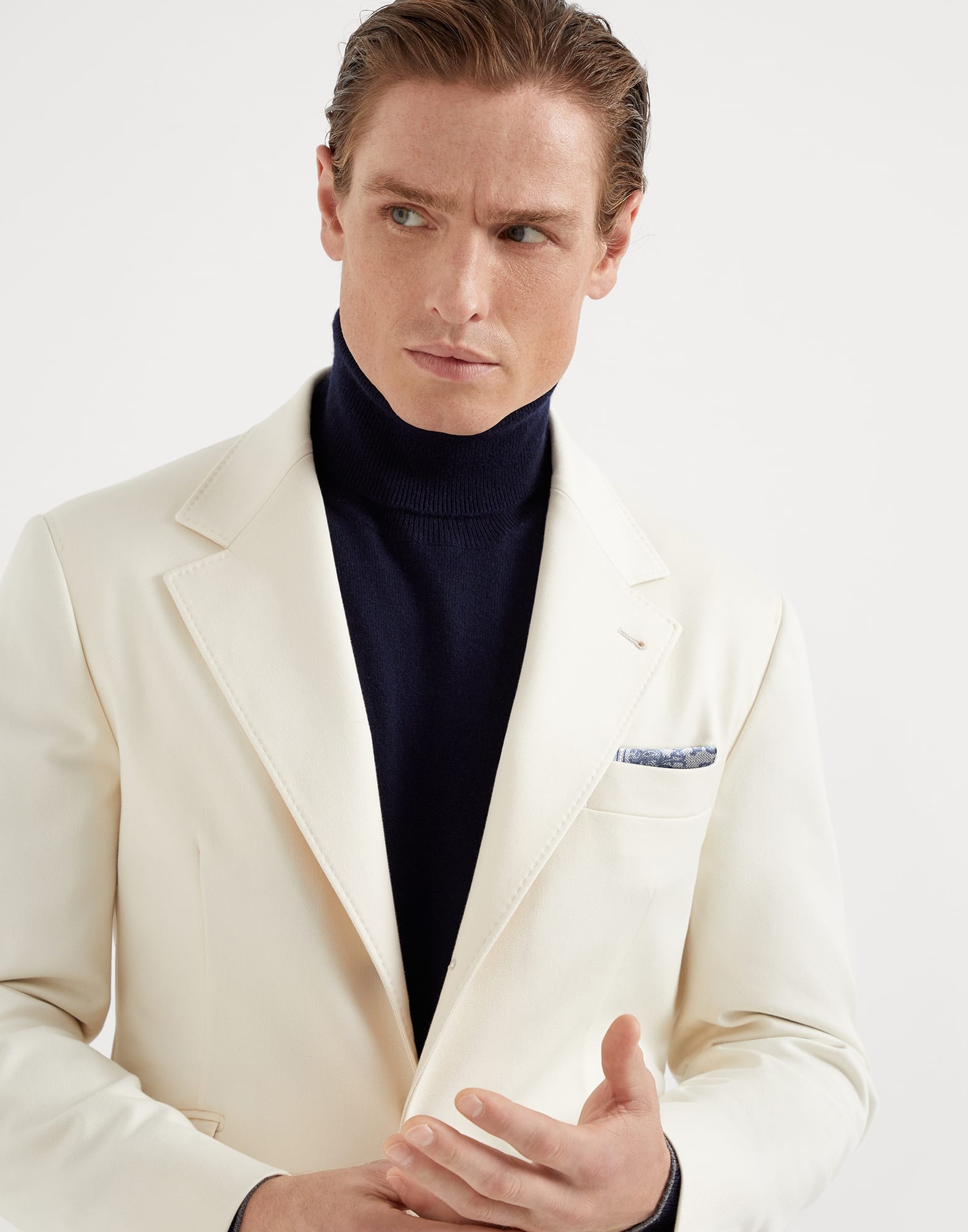 Silk pocket square with paisley design - 3