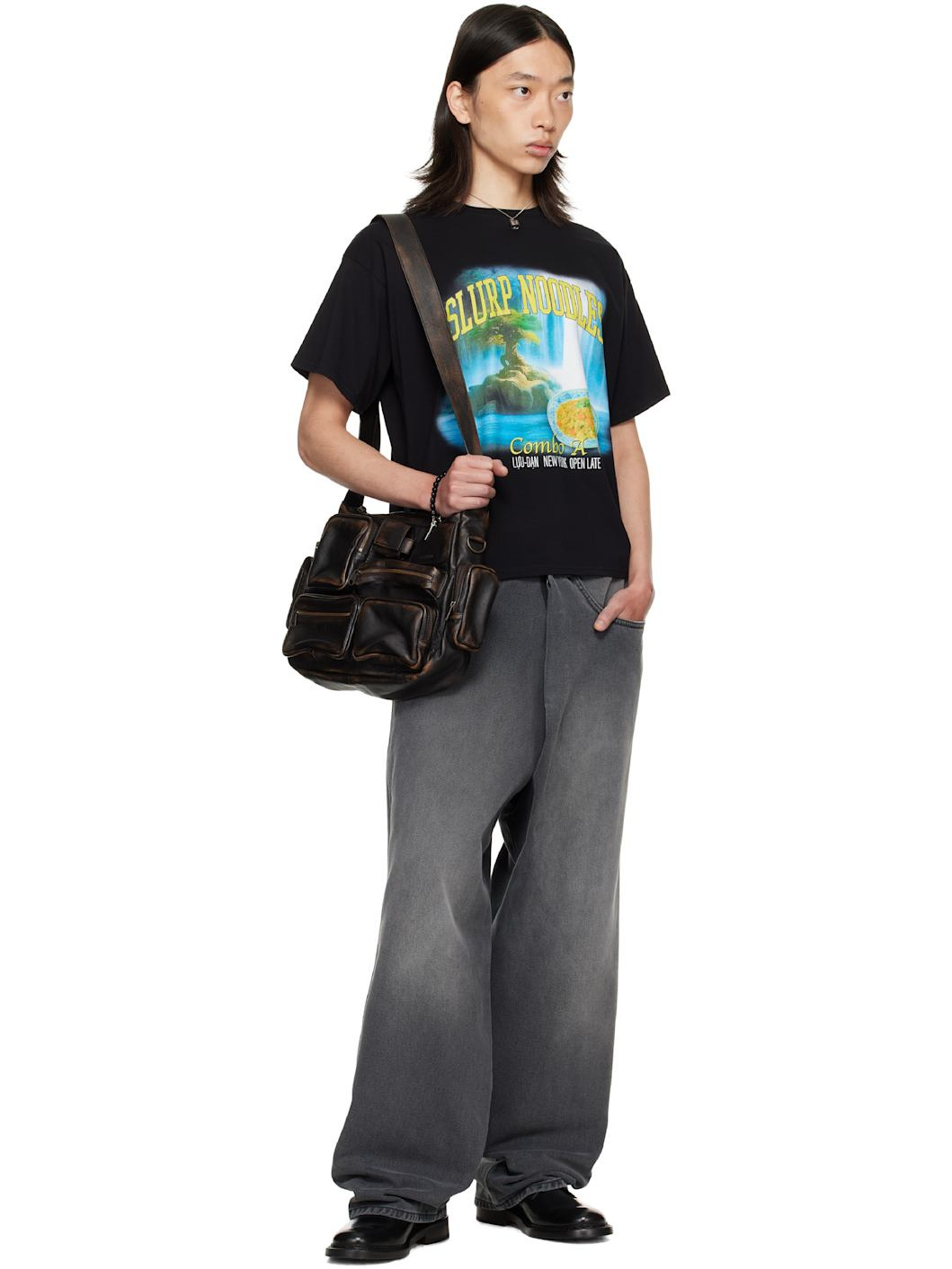 Black Slurp Noodles Box T-shirt - 5