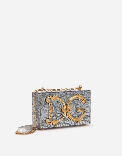 Dolce & Gabbana Plexiglass DG Girls box bag with embedded lamé jacquard outlook