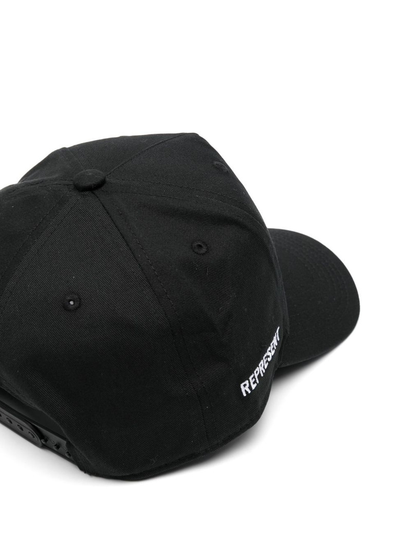 REPRESENT slogan-embroidered cap outlook