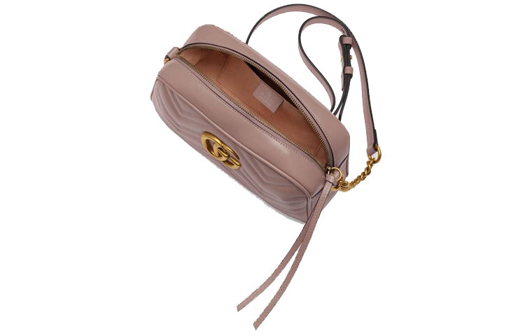 (WMNS) Gucci GG Marmont Small Matelasse Shoulder Bag 'Dusty Pink' 447632-DTD1T-5729 - 8