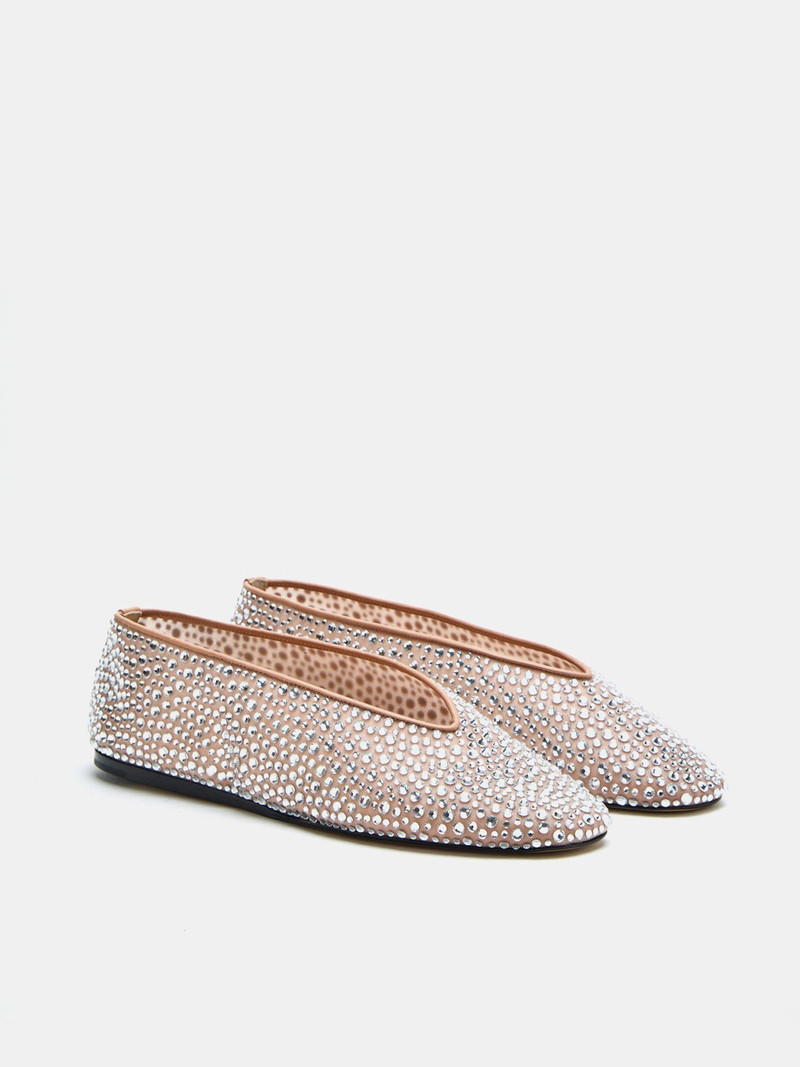 LE MONDE BÉRYL Luna Slipper / Fawn Mesh Crystal outlook