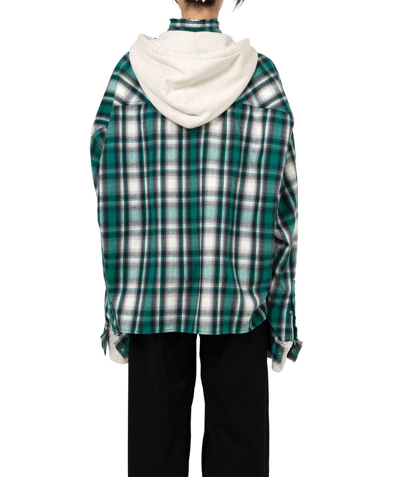 Hoodie Combine Checkered Shirt 20