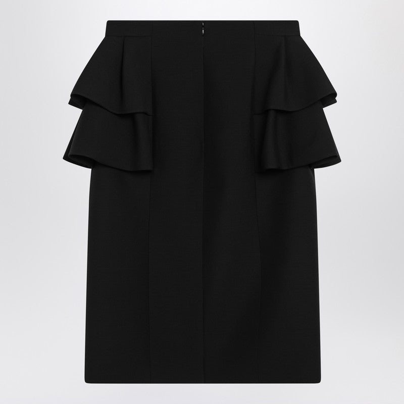 Valentino Black Skirt With Ruffles On The Sides Women - 2