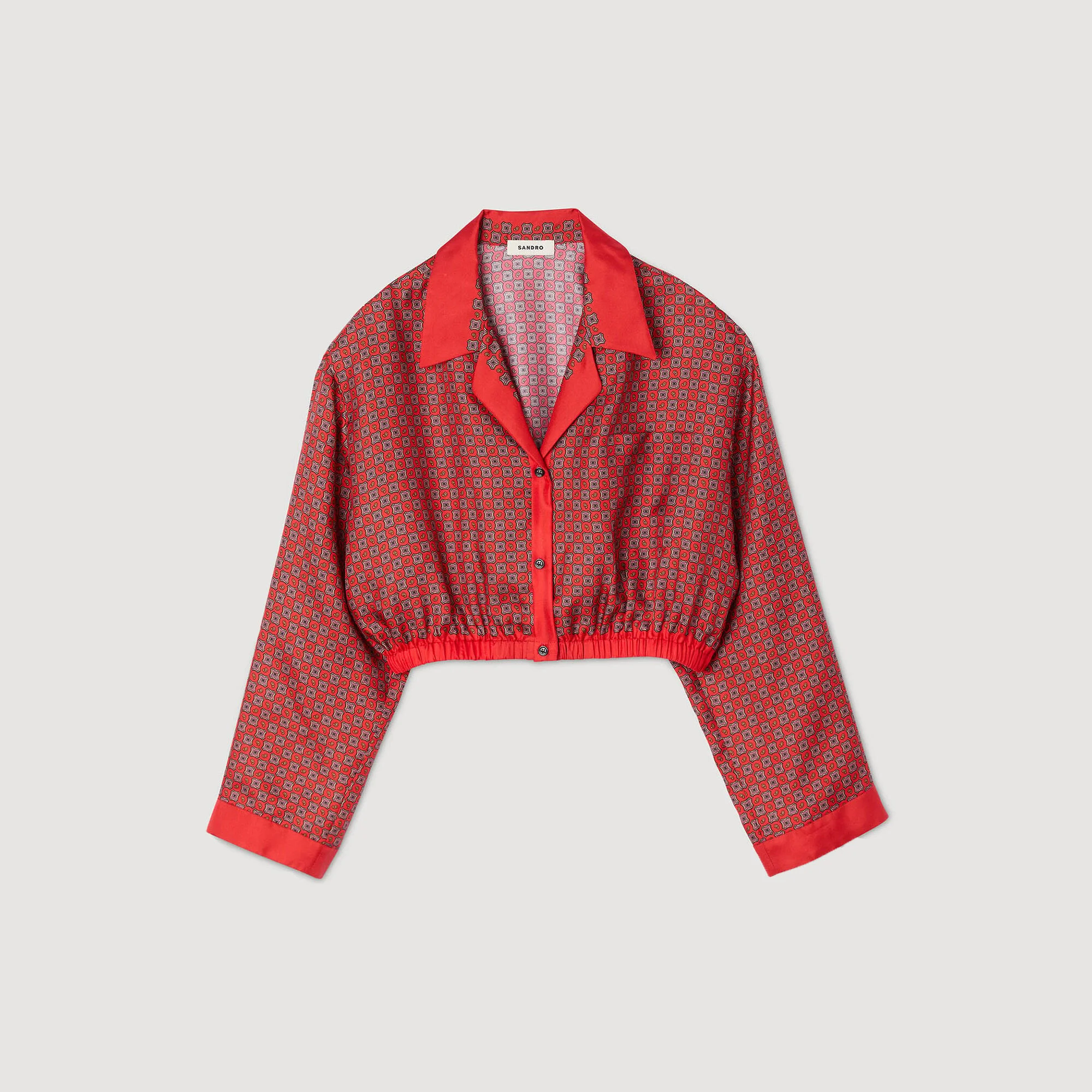 SCARF PRINT SHIRT - 1