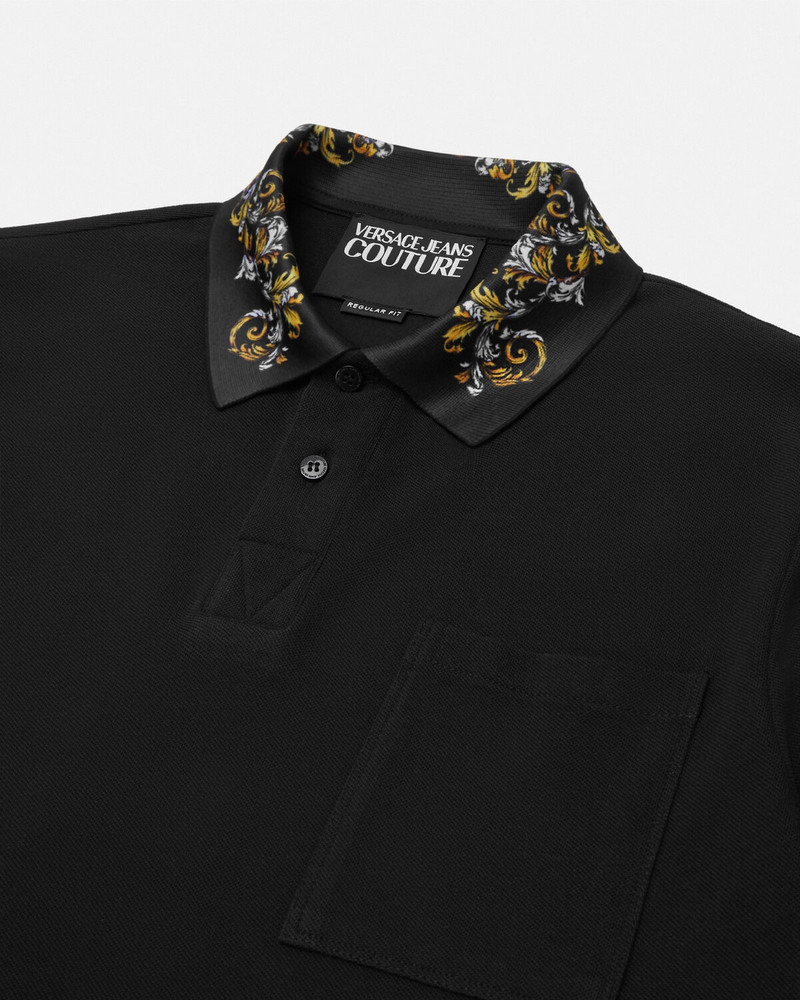 VERSACE JEANS COUTURE Outline Barocco Polo Shirt outlook