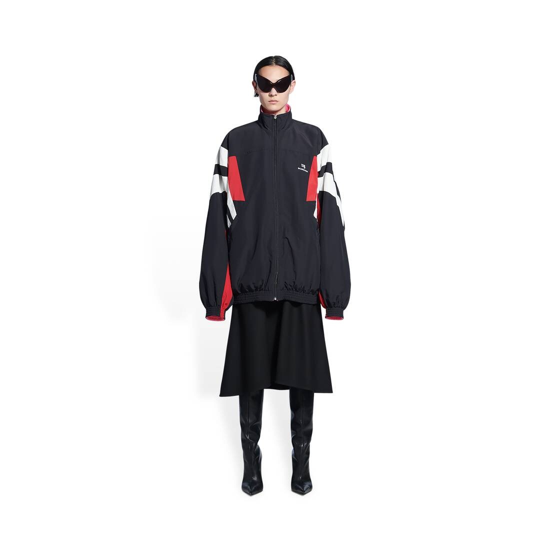 Women's Reversible Tracksuit Jacket   in Black - 2