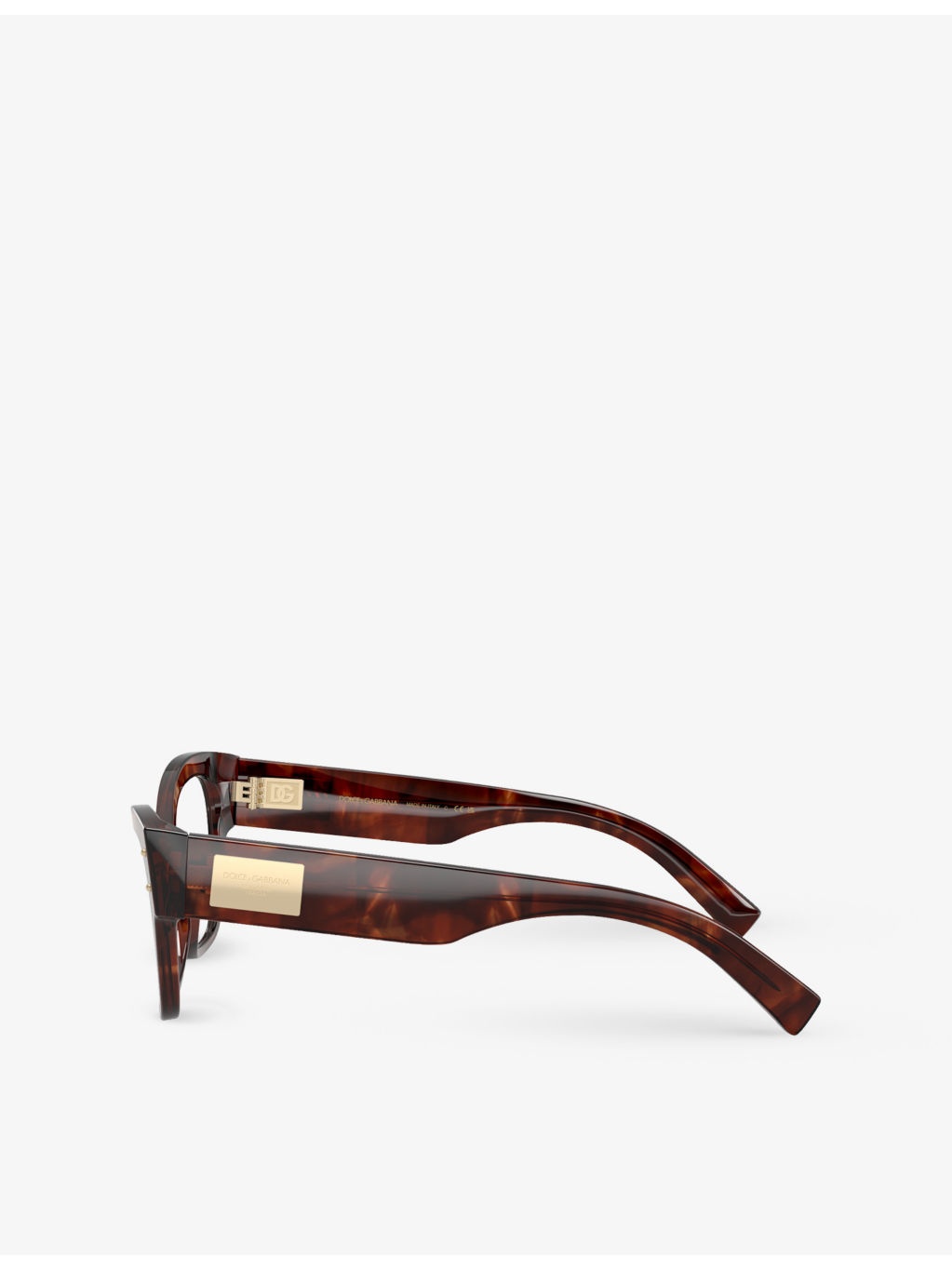 DG3404 Irregular-Frame Tortoiseshell Optical Glasses - 3
