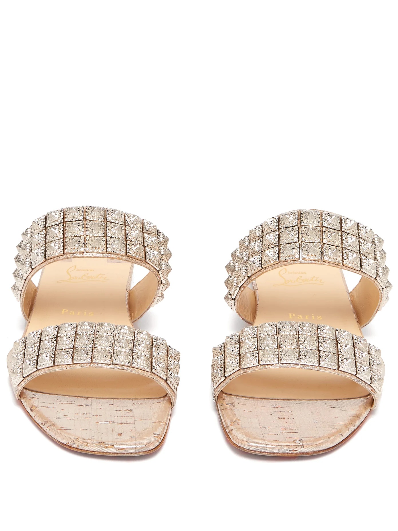 Myriadiam embellished double-strap slides - 5