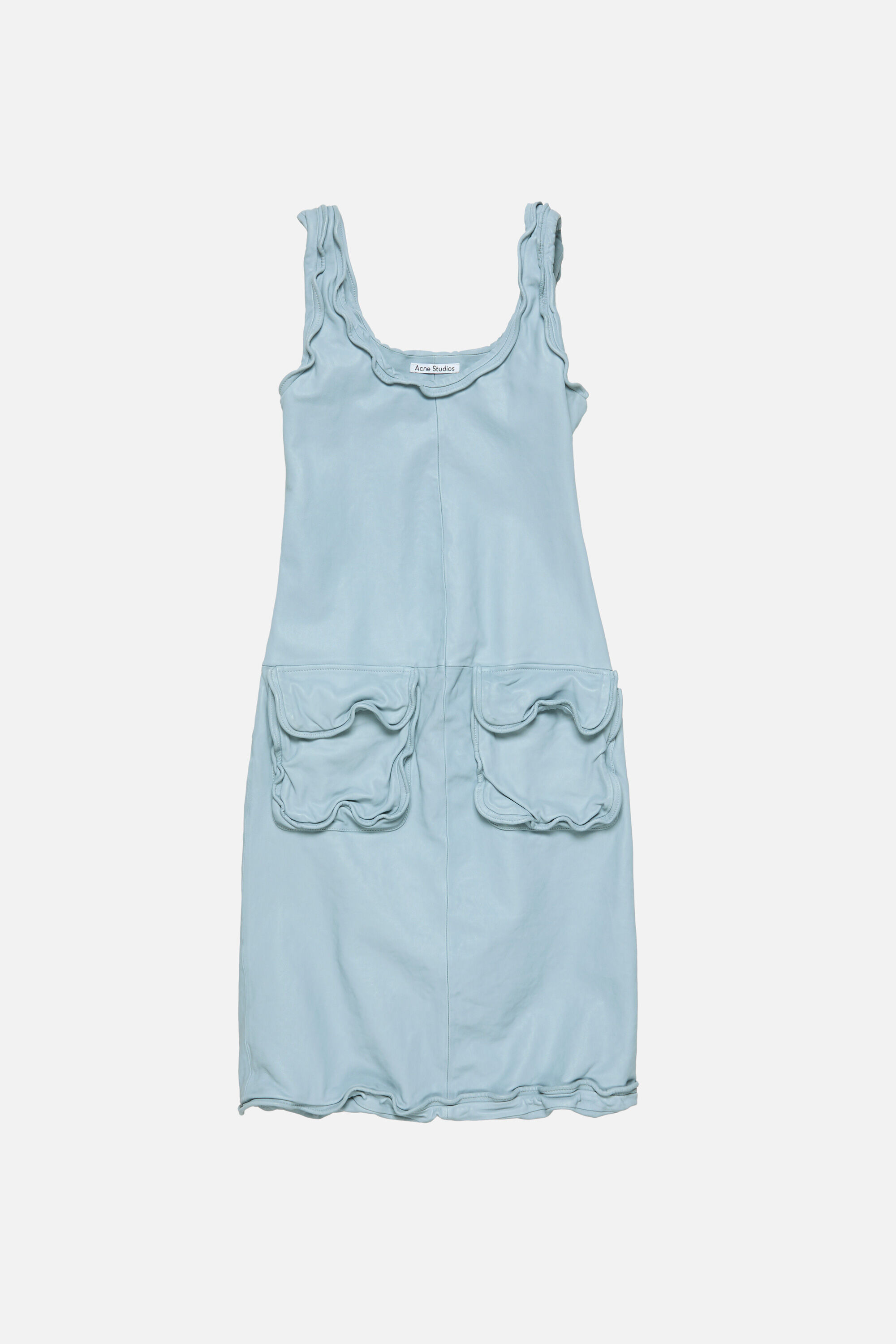Leather dress - Pale blue - 6
