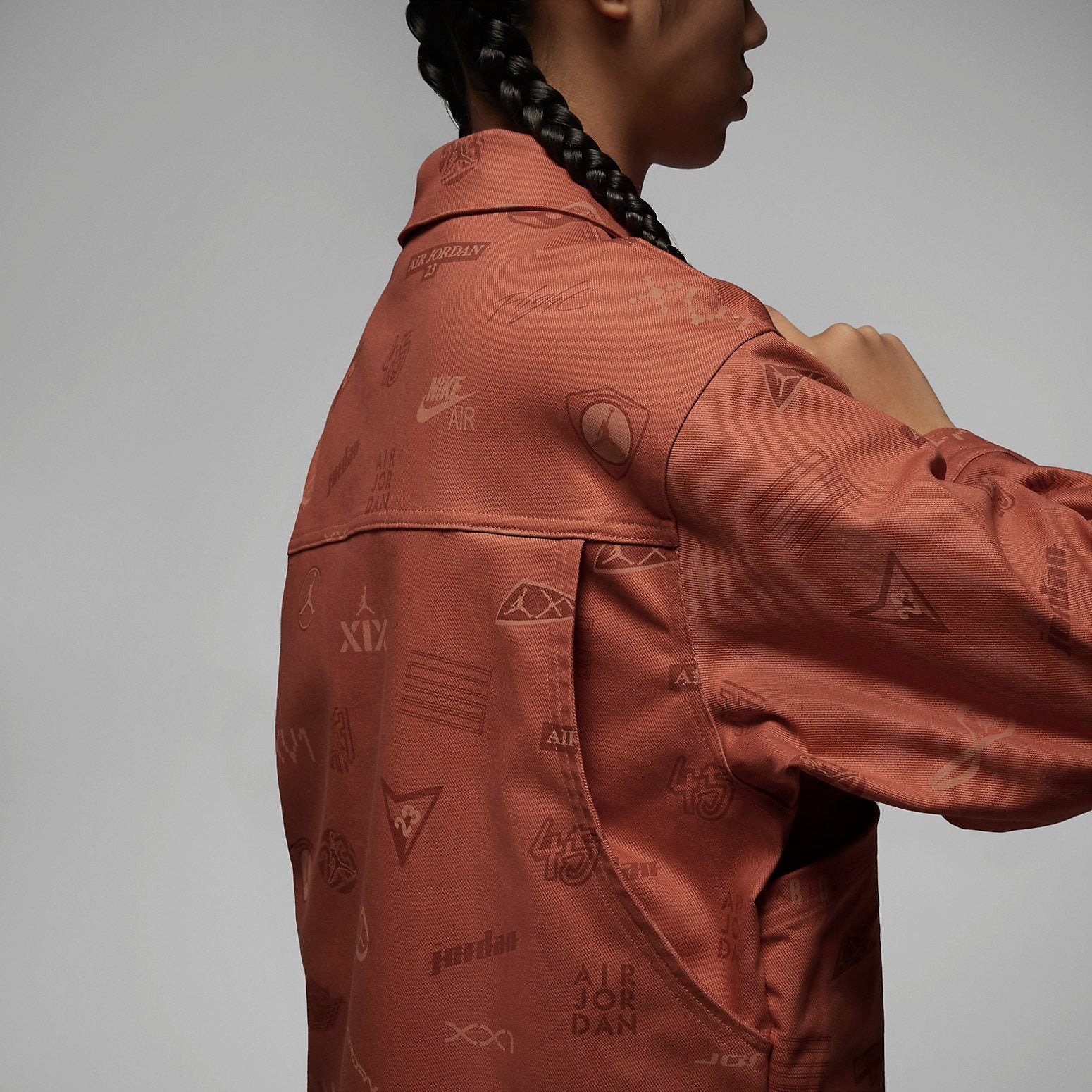 (WMNS) Air Jordan Flight Heritage Jacket 'Light Sienna' DX0385-812 - 4