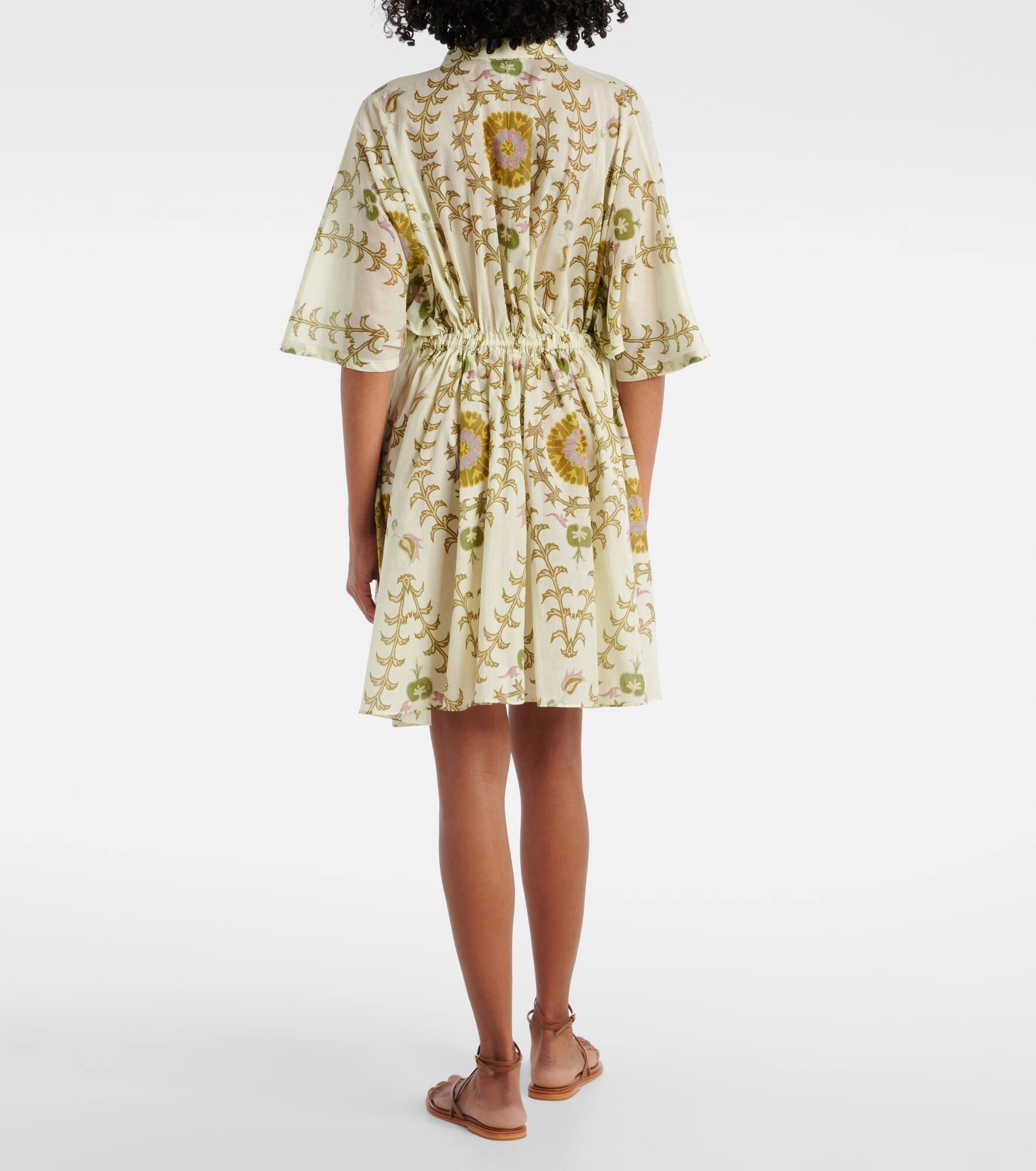 Printed cotton minidress - 3