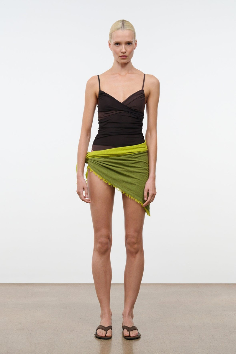 STAUD SONYA SCARF PESTO 4