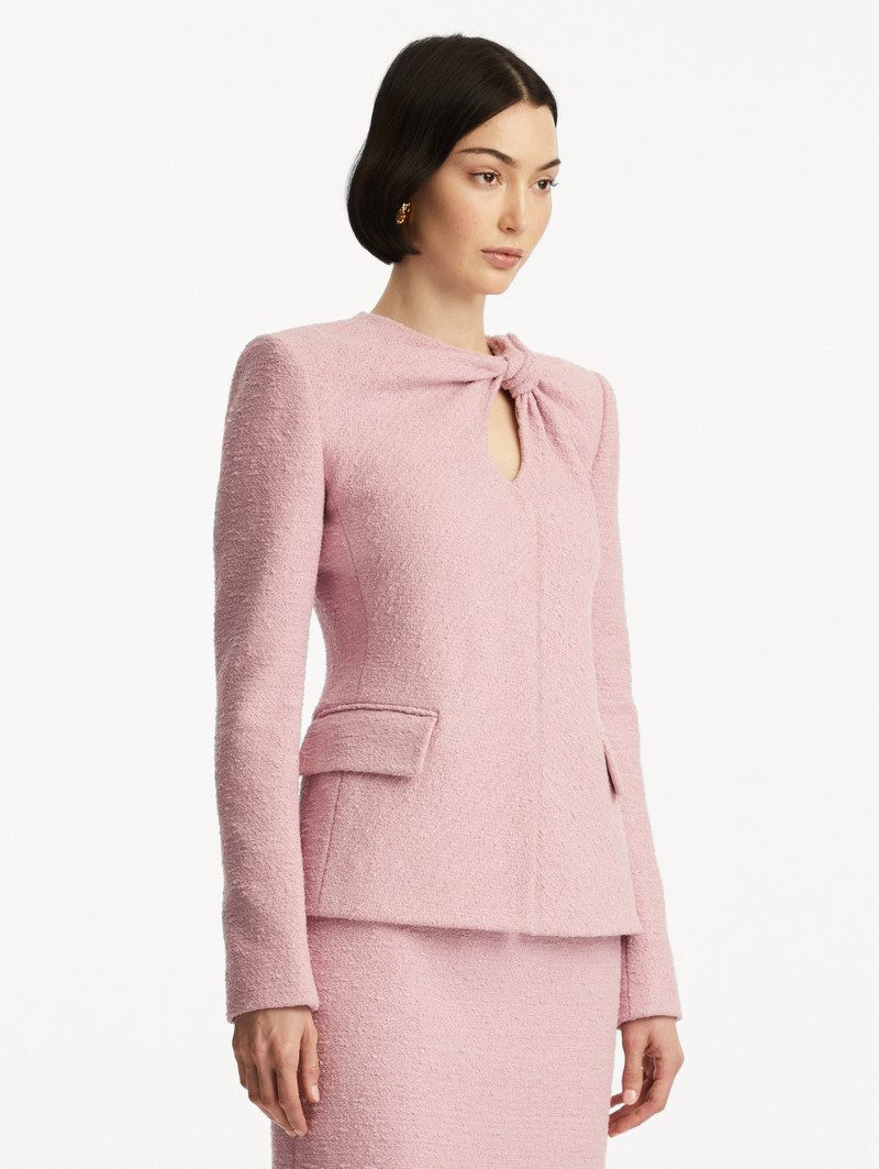 TWIST-DETAILED TWEED JACKET 5