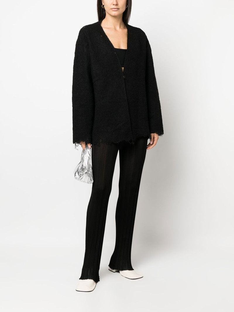 vitelli distressed-effect knit cardigan outlook