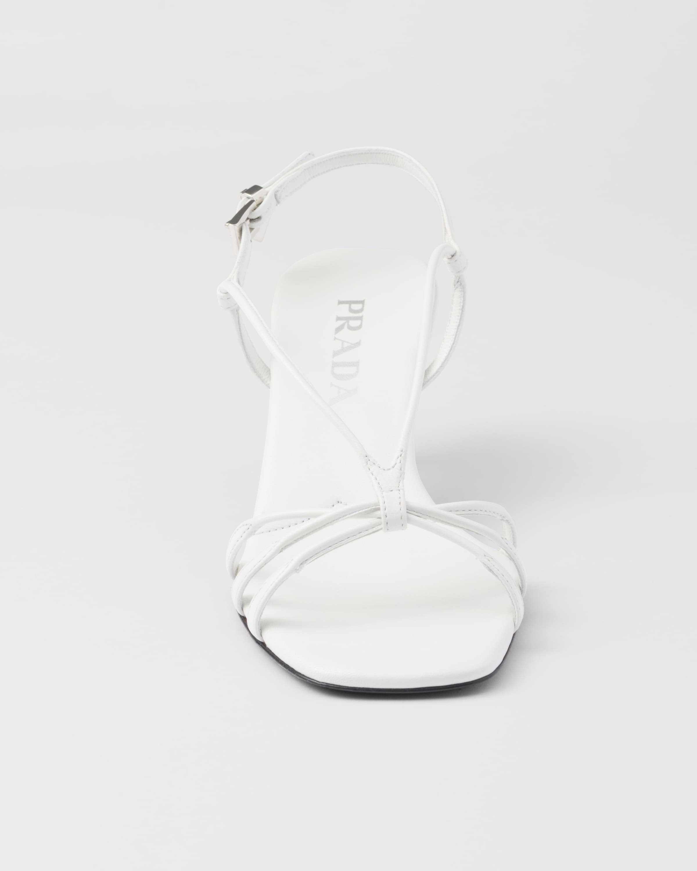 Heeled leather sandals - 6