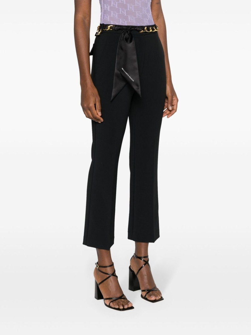 belted bootcut trousers 3