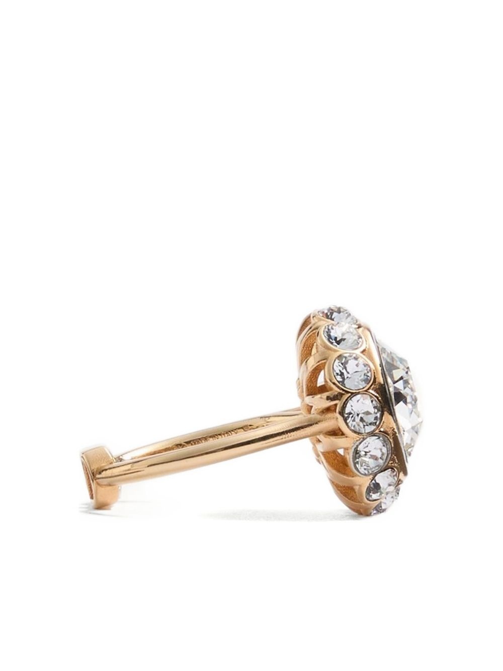 VLOGO SIGNATURE RING IN METAL, ENAMEL AND CRYSTALS - 4